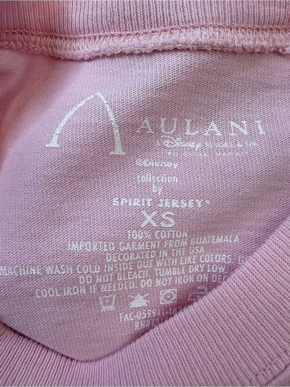 Aulani Hawaii Disney Resort Pink Glitter Shirt XS - Picture 4 of 8